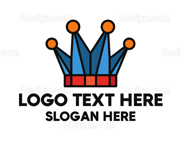 Modern Polygon Crown Logo