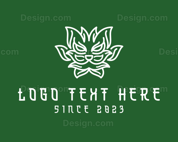 Herbal Dragon Plant Logo