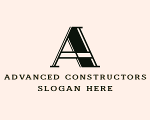 Builder Structure Engineer Letter A logo design