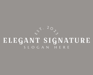 Minimalist Elegant Company logo design