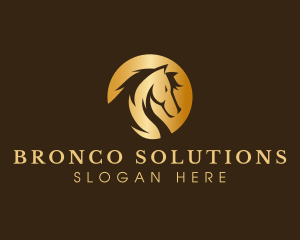 Horse Bronco Stallion logo
