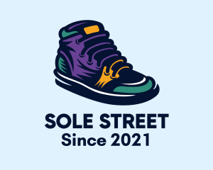 Colorful Sneakers Shoes logo design