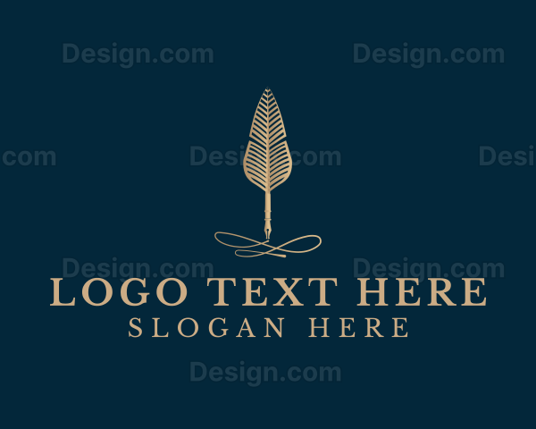 Elegant Quill Pen Logo