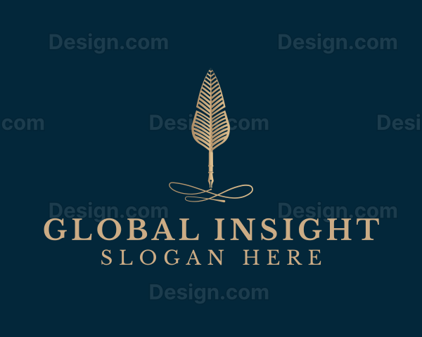 Elegant Quill Pen Logo