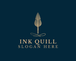 Elegant Quill Pen logo design