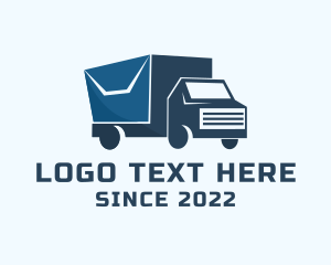 Envelope Delivery Truck logo