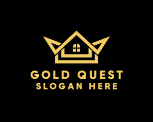 Gold Realty Crown logo design