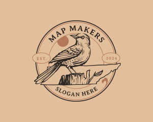 Mockingbird Tennessee Wildlife logo design