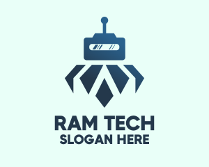 Tech Robot Android logo design