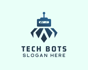 Tech Robot Android logo design