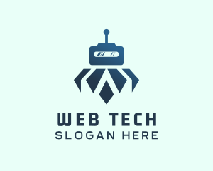 Tech Robot Android logo design