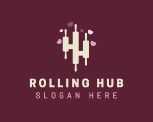 Bakeshop Rolling Pin  logo design