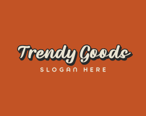 Retro Trendy Brand logo design