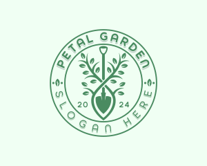 Plant Shovel Landscaping logo design