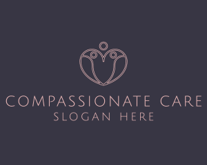 Fertility Clinic Heart logo design