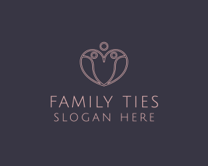 Fertility Clinic Heart logo design