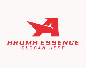 Express Wing Letter A logo design