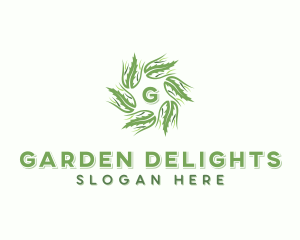 Organic Vegan Garden logo design