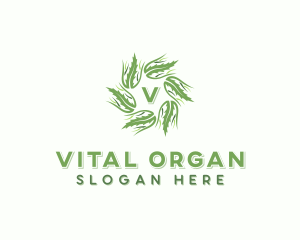 Organic Vegan Garden logo design