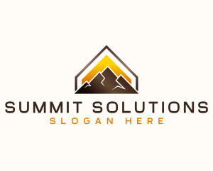 Mountain Summit Peak logo design