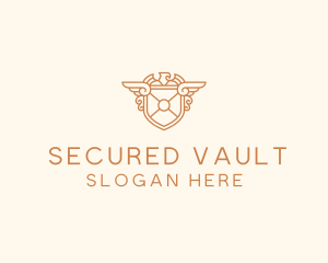 Falcon Security Shield logo design