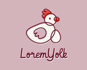 Chicken Hen Egg  logo design