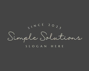 Simple Modern Business logo design