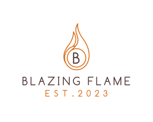 Fire Heating Sustainable Energy logo design