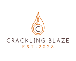 Fire Heating Sustainable Energy logo design