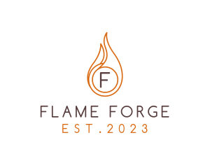 Fire Heating Sustainable Energy logo design