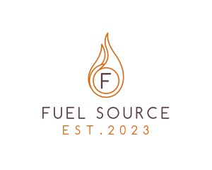 Fire Heating Sustainable Energy logo design