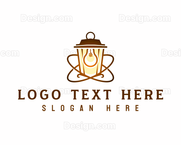 Lightbulb Lantern Lamp Logo