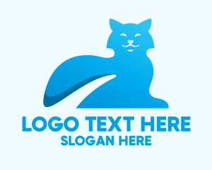 Blue Gradient Cat logo