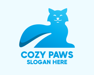 Blue Gradient Cat logo