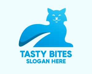Blue Gradient Cat logo