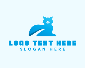 Blue Gradient Cat logo