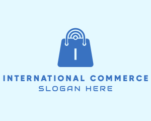 Internet Shopping Bag logo design