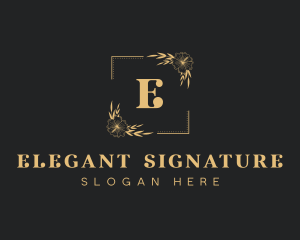 Floral Luxury Cosmetics logo design