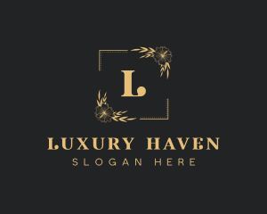 Floral Luxury Cosmetics logo design