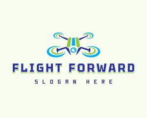 Modern Drone Propeller logo