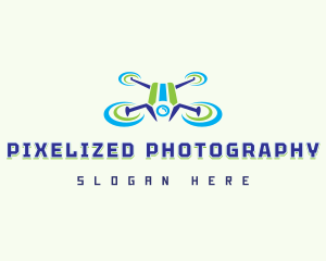 Modern Drone Propeller logo design