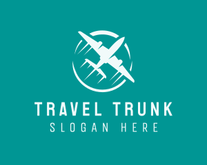 Airplane Travel Tour logo design