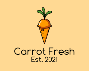 Carrot Ice Cream  logo design