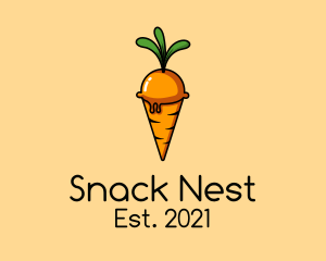 Carrot Ice Cream  logo design