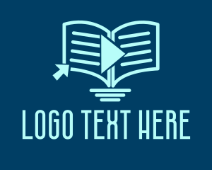 Click - Audio Book Learning logo design