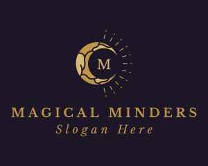 Magical Crescent Moon logo design