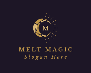 Magical Crescent Moon logo design