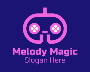 Pink Modern Game Console logo
