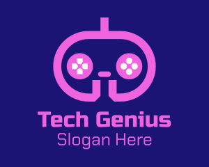 Pink Modern Game Console logo