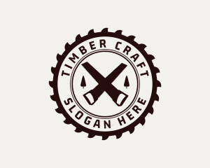 Forest Lumber Mill Badge logo design